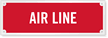Air Line Fire Sprinkler Sign