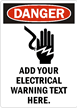 Custom ELECTRICAL WARNING Sign