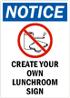Custom LUNCHROOM Sign
