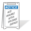Notice (With Dry Erase Area) Fold Ups® Floor Sign