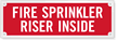 Fire Sprinkler Riser Laser Etched Sign