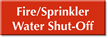 Fire/Sprinkler Water Shut Off Select a Color Engraved Sign