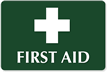 First Aid Tactile Touch Sign with Symbol