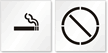No Smoking Symbol Floor Stencil