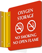 Oxygen Storage - No Smoking Sign
