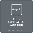 12x12 Custom Braille Sign with Clipart