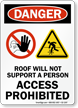 Access Prohibited OSHA Danger Sign