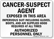 Cancer Suspect Agent Exposed In This Area Sign