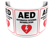 180 Degree Projecting Automated External Defibrillator Sign