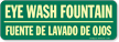 Eye Wash Fountain Sign (Bilingual)