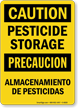 Pesticide Storage Almacenamiento De Pesticidas Sign