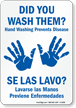 Bilingual Did You Wash Them? Sign