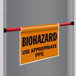 Biohazard Door Barricade Sign