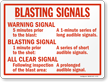 Warning Signal Safety Sign