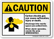 Carbon Dioxide Gas Cause Suffocation Injury Death Sign