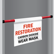 Carbon Dioxide Wear Mask Door Barricade Sign