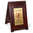 Caution Slippery When Wet w/ Graphic FloorBoss Elite Floor Sign