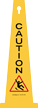Caution (with slip graphic) 4-sided Safety Cone Sign