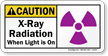 Caution X Ray Radiation Sign