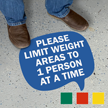 Chat Bubble - Please Limit Weight Areas to 1 Person At A Time