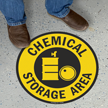 Chemical Storage Area SlipSafe Floor Sign
