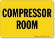Compressor Room Sign
