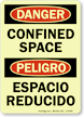 Glow Danger / Peligro Confined Space (Bilingual)