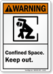 Confined Space Keep Out Warning Sign