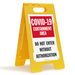 Containment Area Do Not Enter FloorBoss Sign