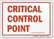 Critical Control Point --- 