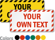 Custom Sign, Add Own Text