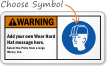 Add your Wear Hard Hat message Sign