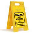 Custom Mask Required For Non Vaccinated Individuals Sign
