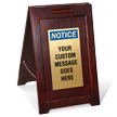 Custom Notice Add Your Own Message  FloorBoss Elite Floor Sign