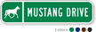 Custom Reflective Keepsake Sign, with Horse Clipart