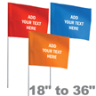 Custom Utility Marking Flags