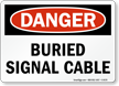 Buried Al Cable Sign