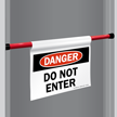 Danger Do Not Enter Door Barricade Sign
