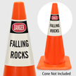 Danger Falling Rocks Cone Collar