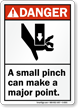 Danger Pinch Point Sign