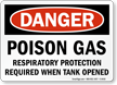 Danger Respiratory Protection Required Sign