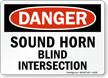 Danger Sound Horn Sign