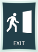 Exit Sign, 11.375 in. x 8.375 in.