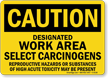Caution Carcinogens Reproductive Hazards Toxic Sign