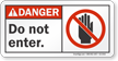 Do Not Enter ANSI Danger Sign