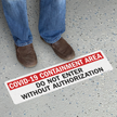 Do Not Enter Without Authorization Floor Sign