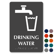 Drinking Water TactileTouch Braille Sign