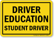 Driver Education Student Driver Magnetic Car Sign