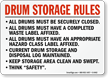 Drum Storage Rules