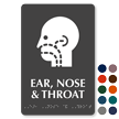 Ear, Nose and Throat Braille Sign, ENT Symbol